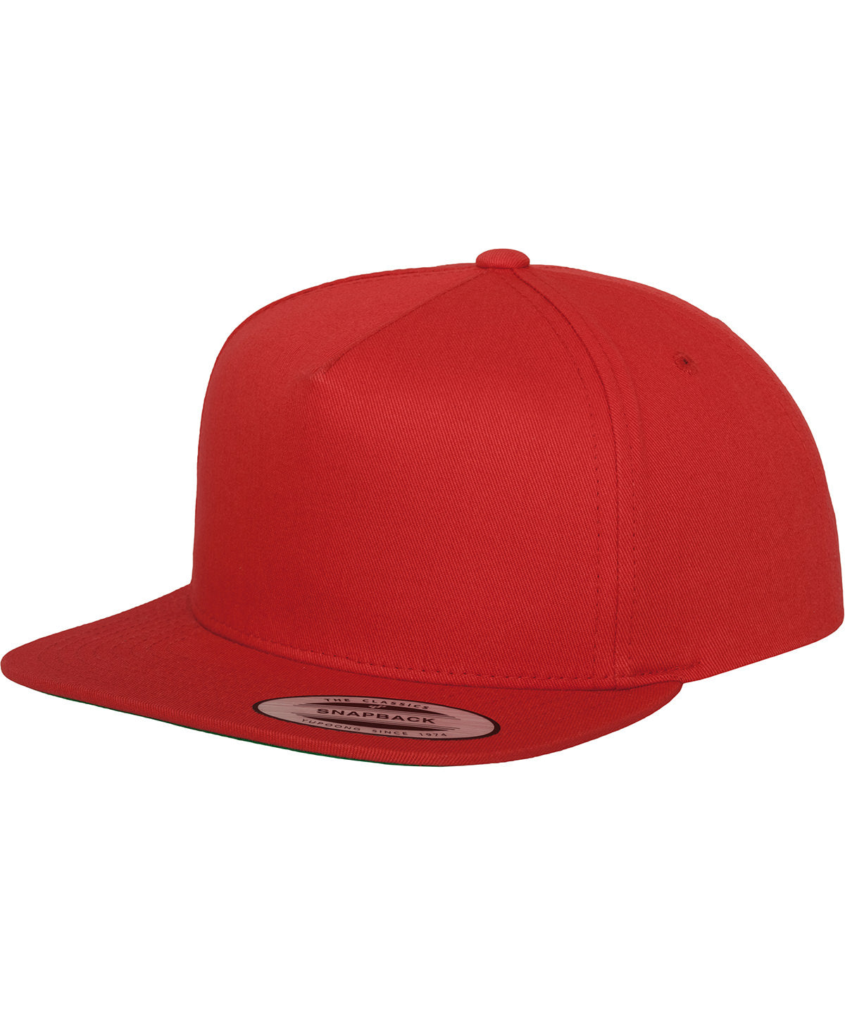 Klassische 5-Panel Snapback-Kappe (6007) | Rot