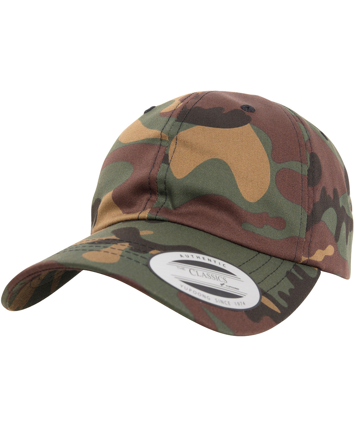 Gorra de pap avec correa de bisbol en la parte trasera (6245CM) | Camuflaje Vert