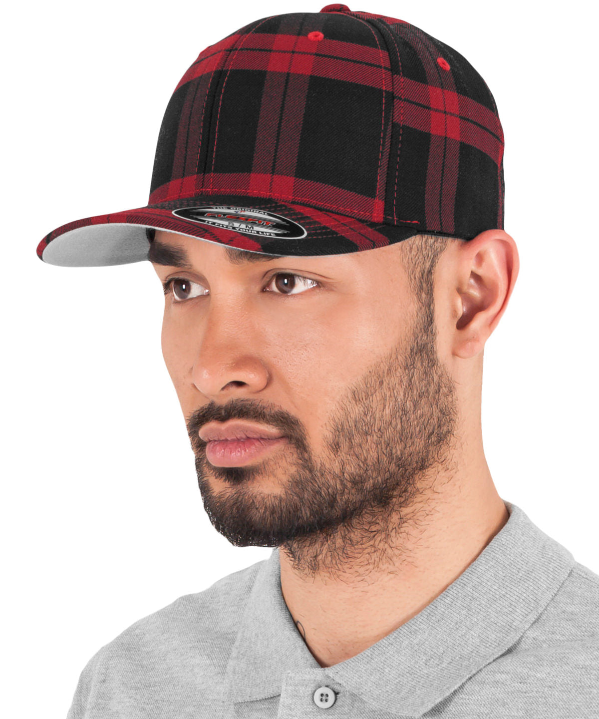 Flexfit Scottish Tartan (6197) | Schwarz/Grau