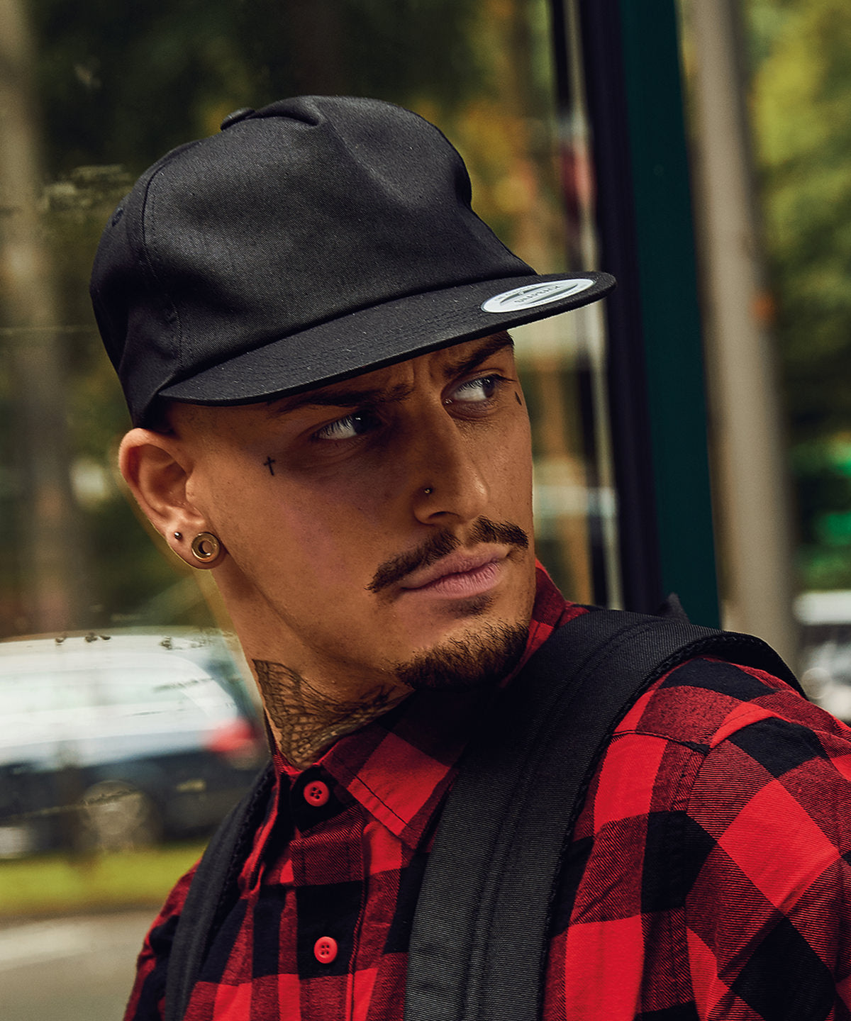 Casquette snapback à 5 panneaux sans structure (6502) | nègre