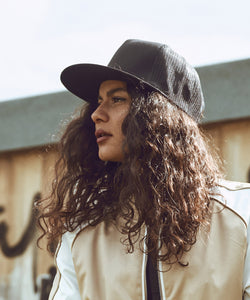 Gorra de camionero retro de 5 paneles (6506) | Negro