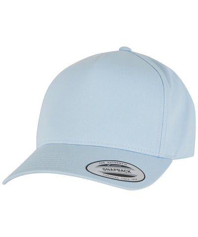 Gorra snapback clsica de 5 paneles curvados (7707) | Azul Cielo