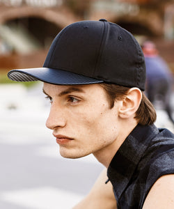 Gorra snapback de carbono (6089CA) | Negro/Carbono