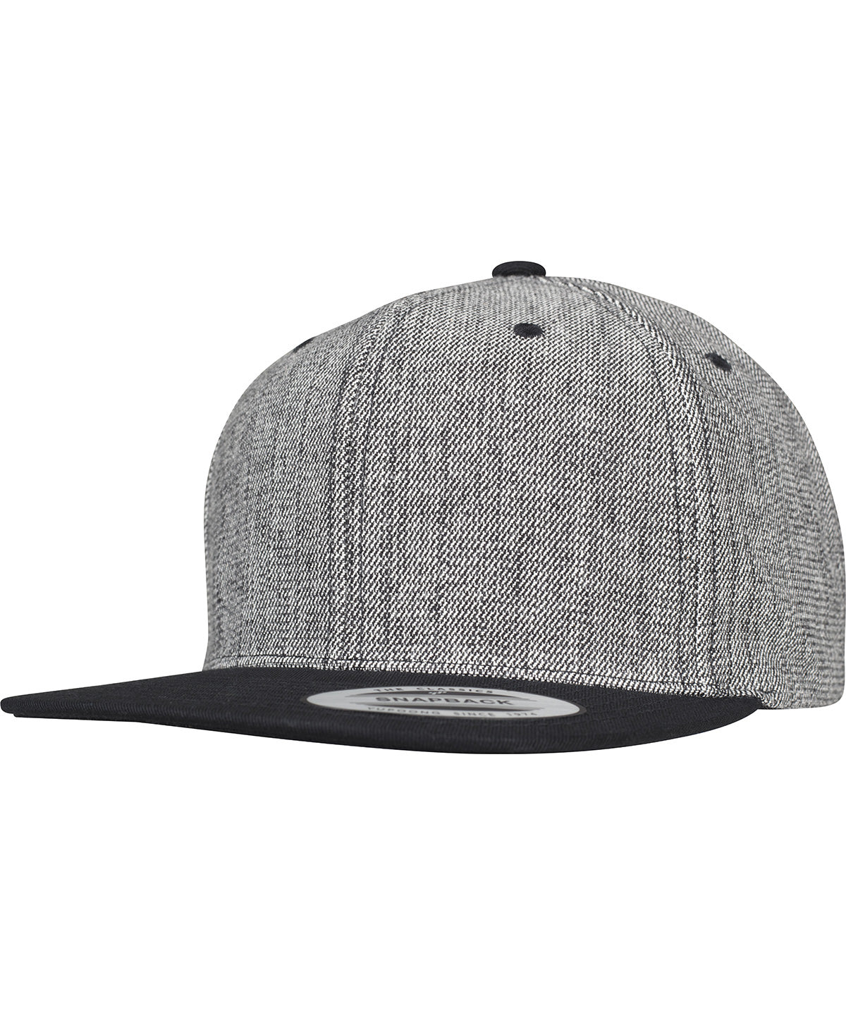 Gorra snapback slide mélange (6089MS) | Mélange Nègre/Nègre