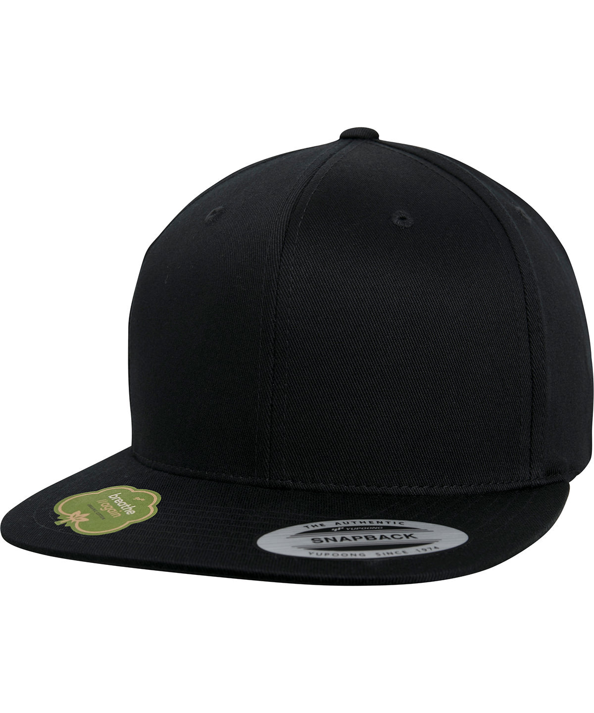 Casquette snapback de qualité organique (6089OC) | nègre
