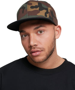 Gorra snapback clsica de 2 tonos camuflaje (6089TC) | Camuflaje Negro/Verde