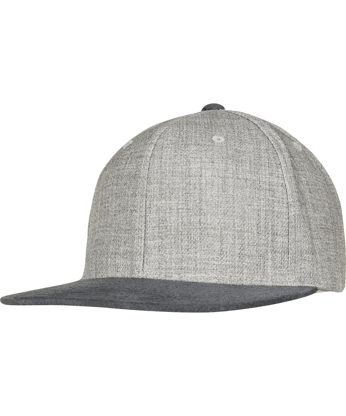 Gorra snapback de terciopelo mélange (6089VM) | Gris/Gris