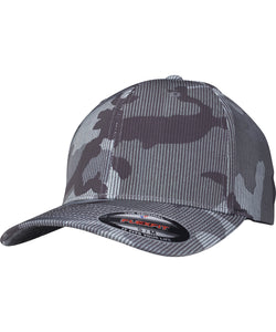 Camo Stripe Flexfit Cap (6277CS) | Dunkles Camo