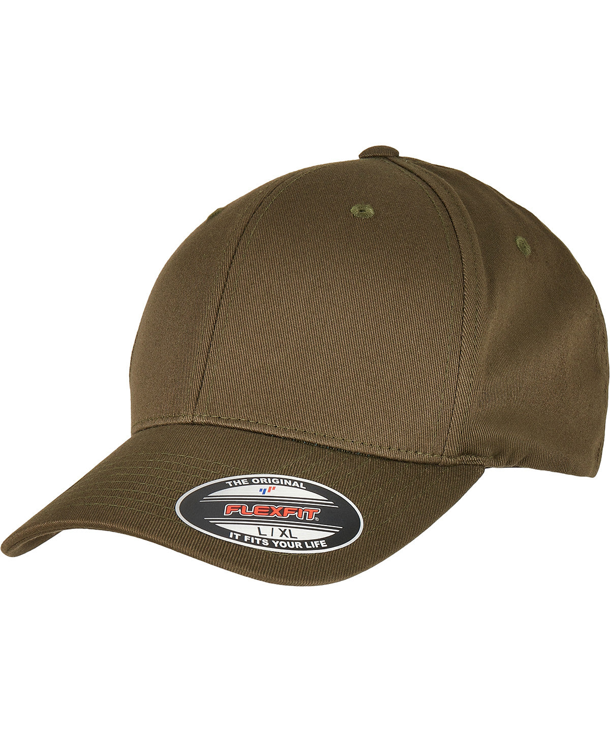 Gorra de algodn orgnico Flexfit (6277OC) | Oliva Quemado