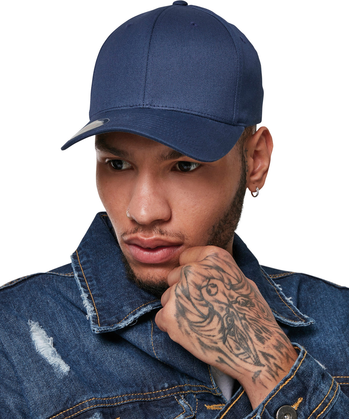 Gorra de algodn orgnico Flexfit (6277OC) | Rojo