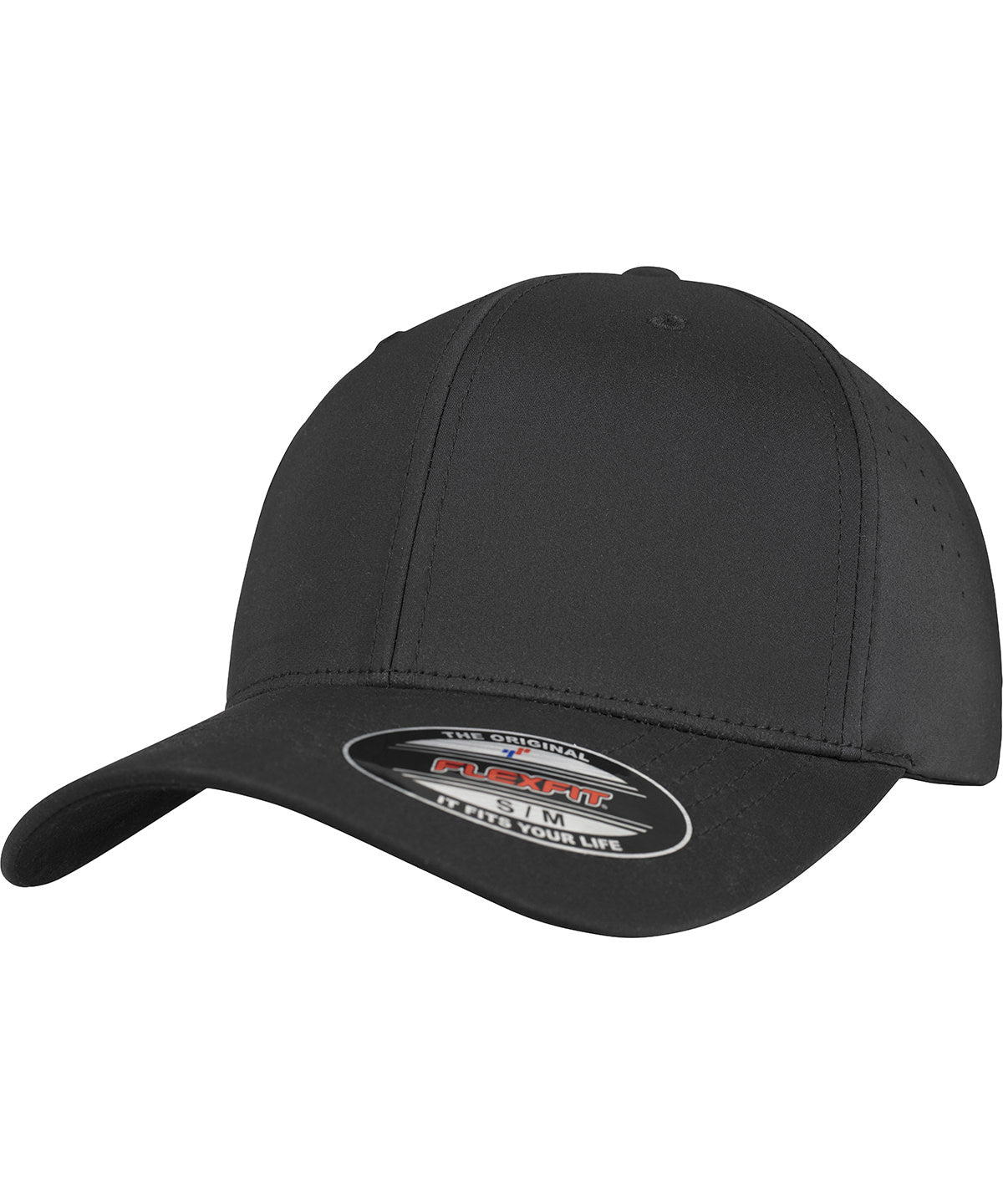 Gorra perforada Flexfit (6277P) | Negro