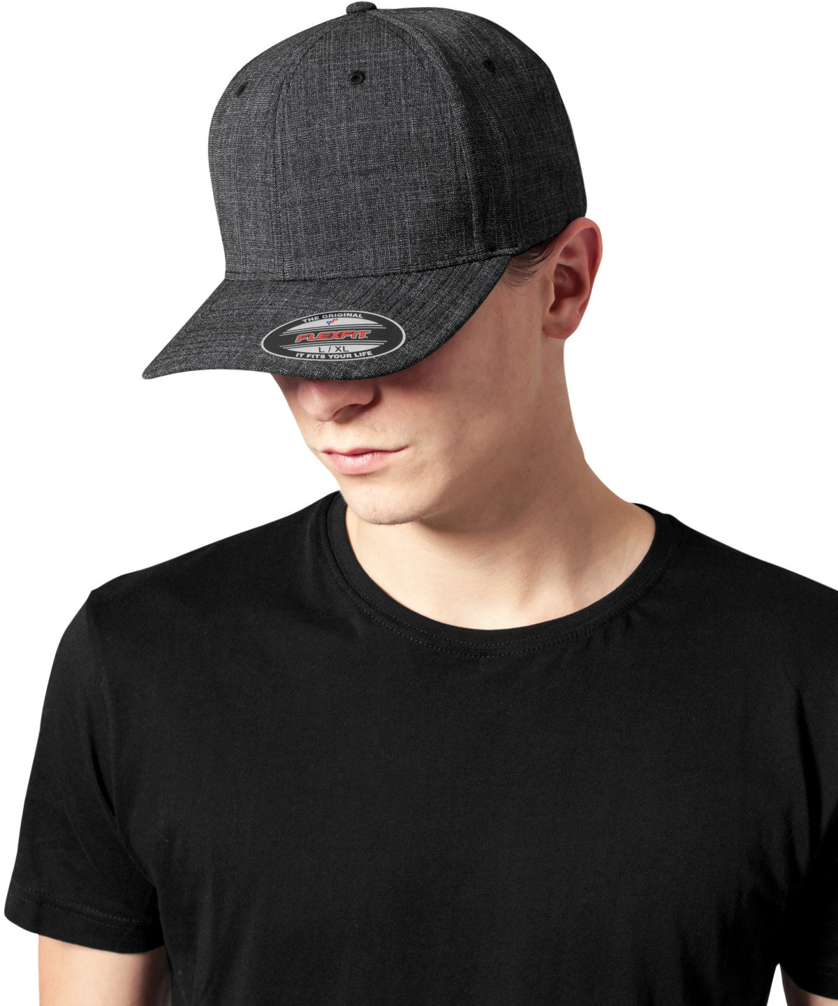 Twill knit Flexfit (6277TK) - Gorra Flexfit de tejido de sarga | Gris
