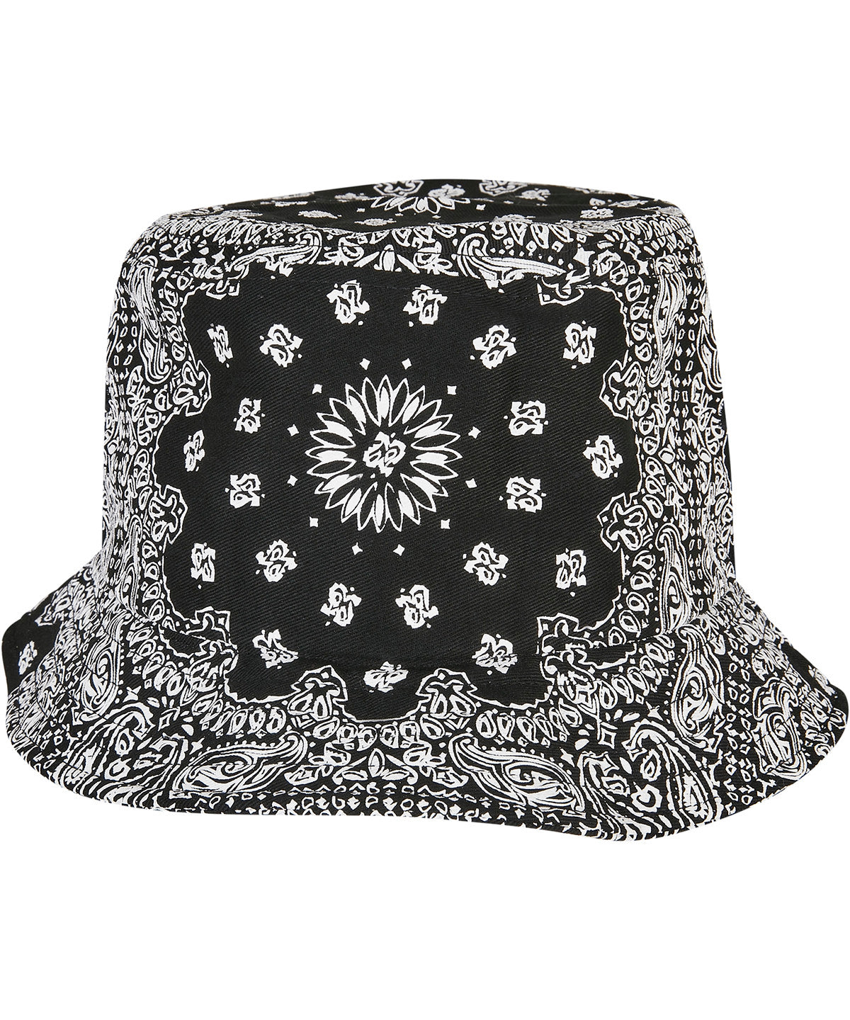Bucket Hat mit Bandana-Print (5003BP) | Schwarz