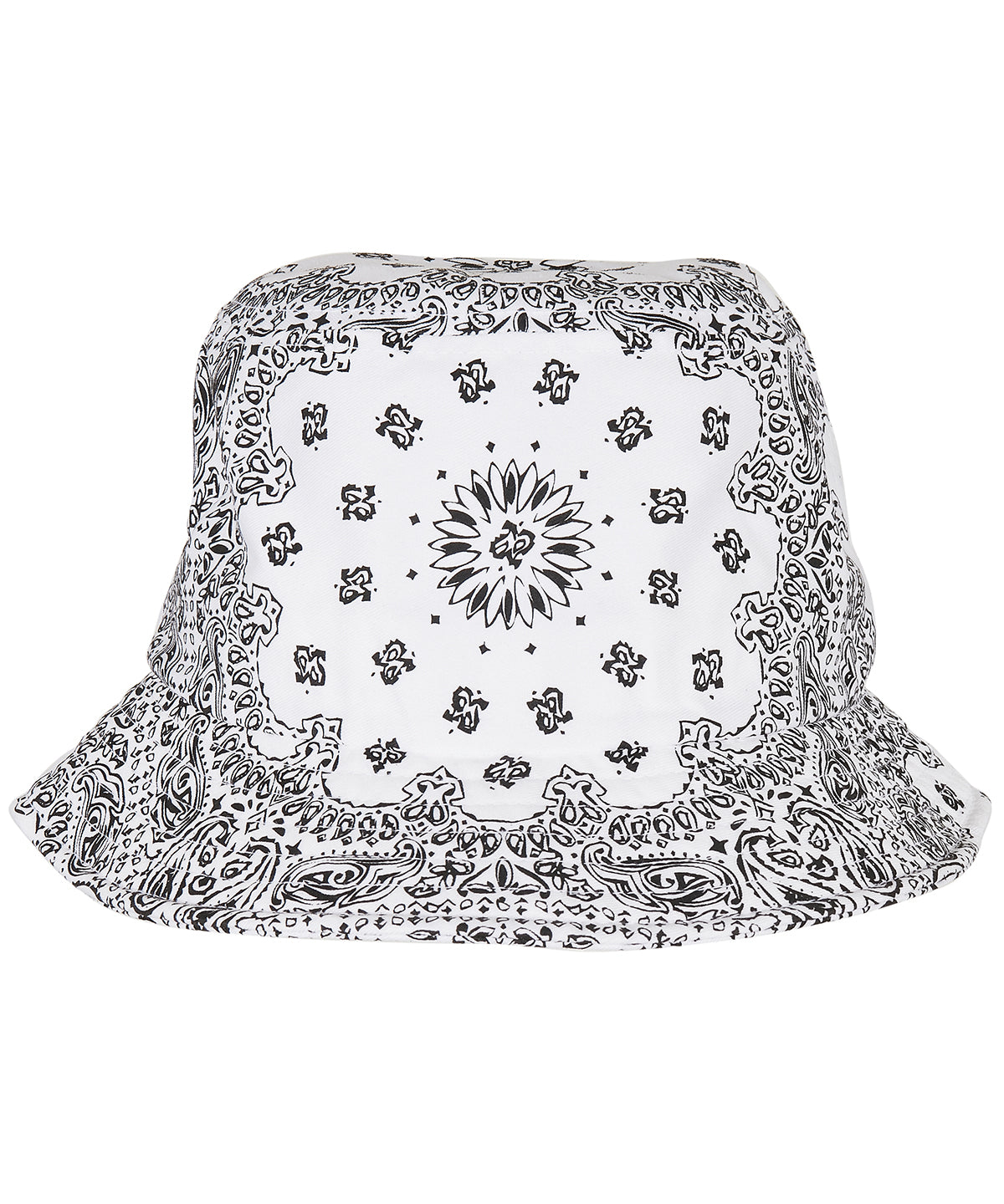 Bucket Hat mit Bandana-Print (5003BP) | Kirsche/Weiß
