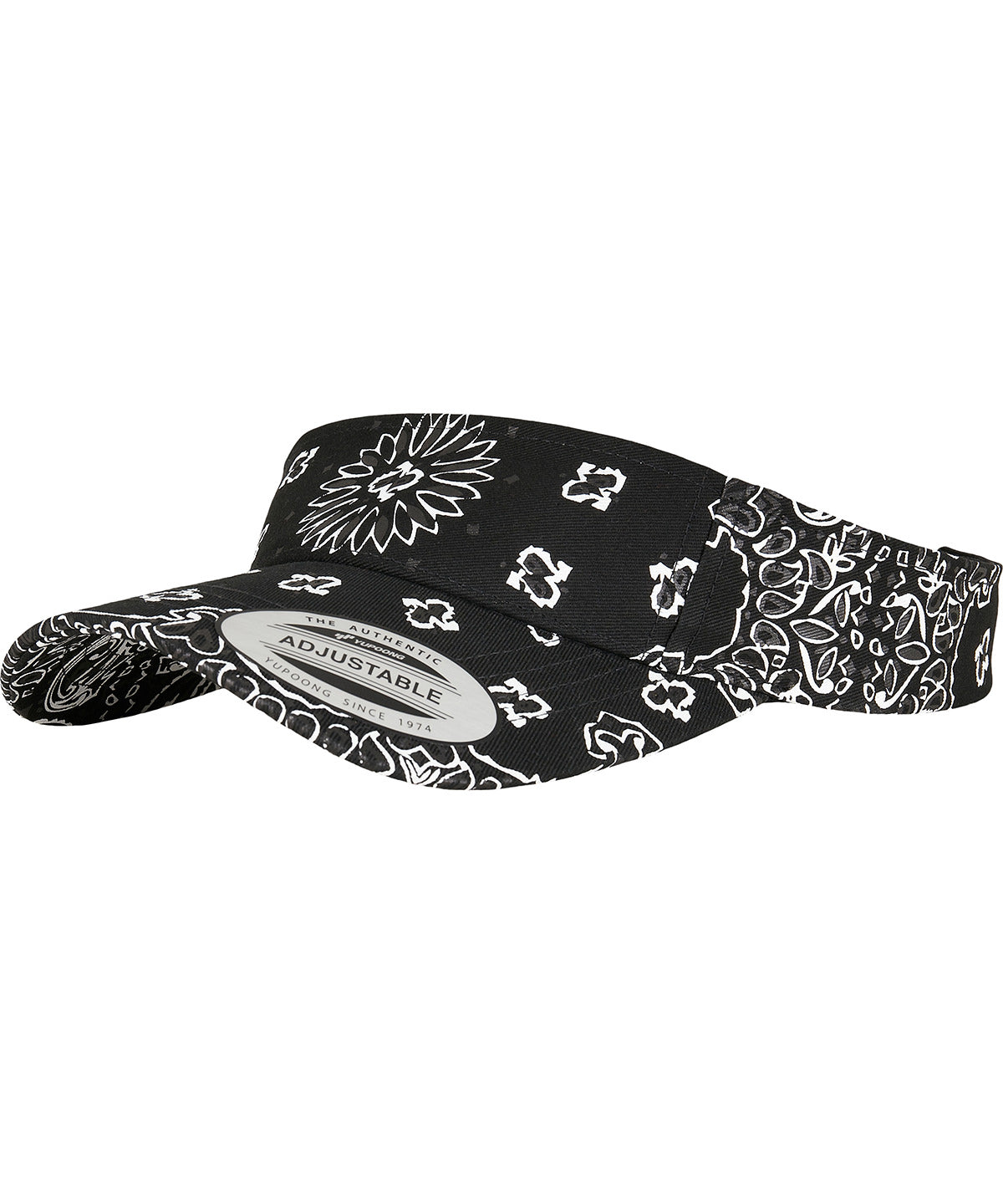 Bedrucktes Bandana-Visier (8888BP) | Schwarz