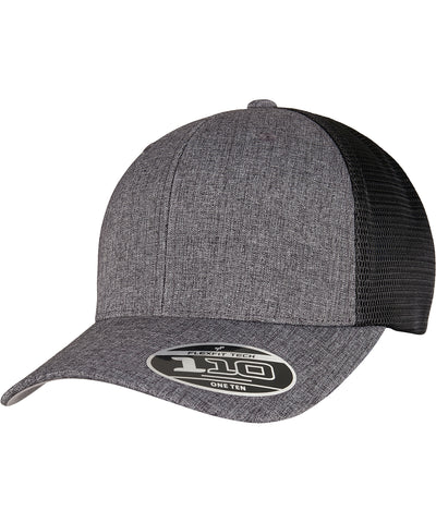 110 Two-Tone Mesh Cap (110MT) | Carbon Blend/Schwarz