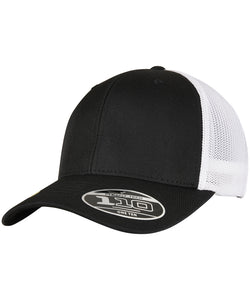 Gorra Flexfit 110 recyclé 2 tons (110RT) | Nègre/Blanc