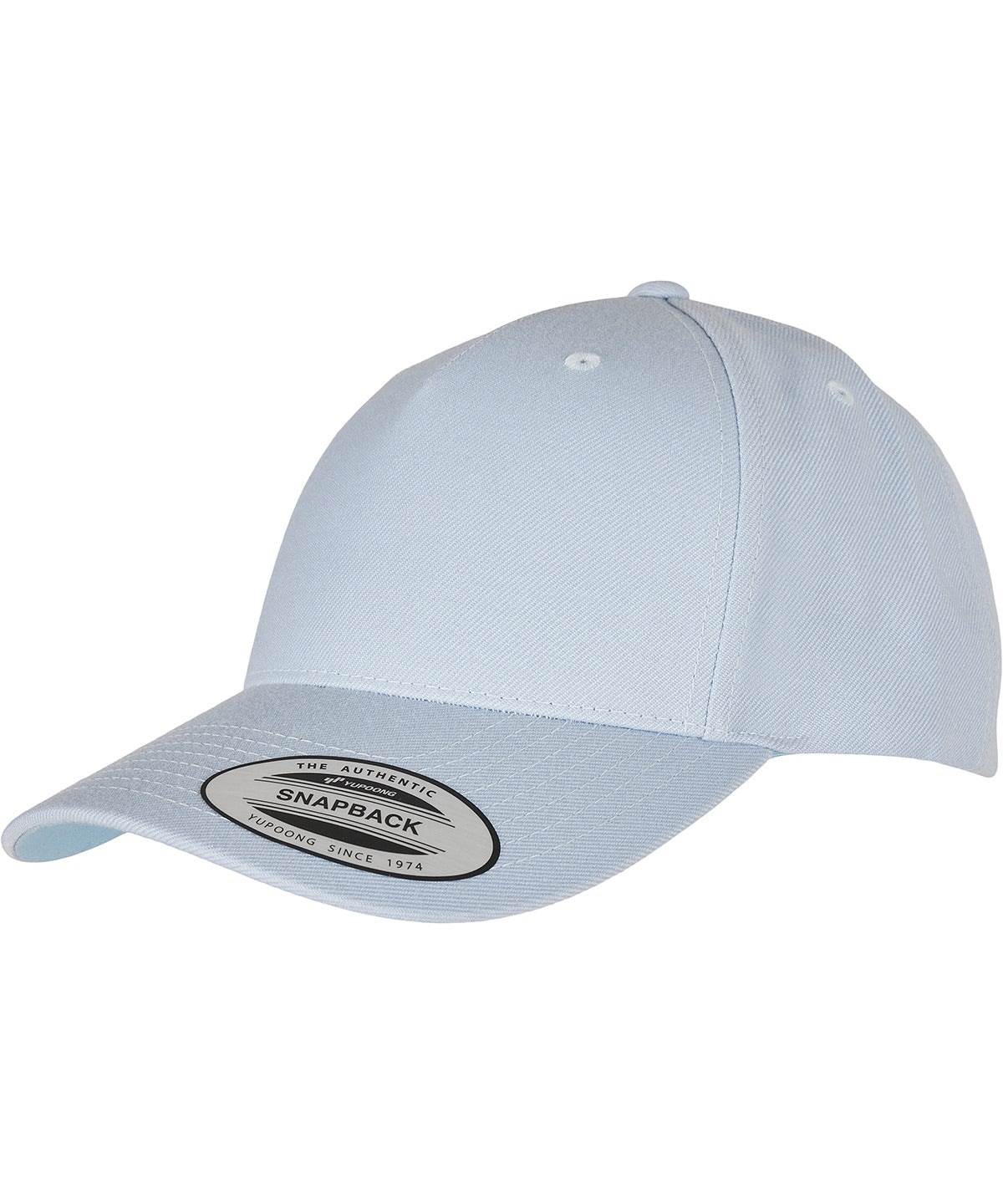 YP Classics Premium 5-Panel Curved Brim Snapback Cap (5789M) | Ballad Blau