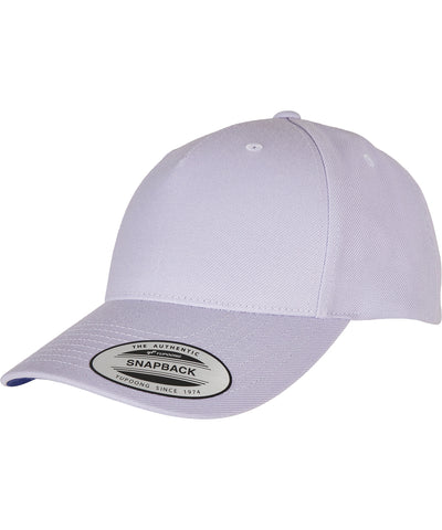 YP Classics Premium 5-Panel Curved Brim Snapback Cap (5789M) | Hellviolett