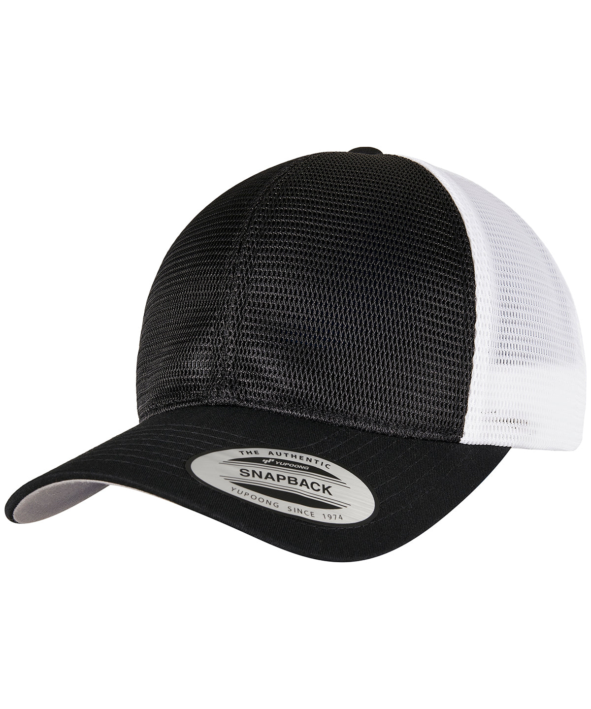 360 Omnimesh Two-Tone Cap (6360T) | Schwarz/Weiß
