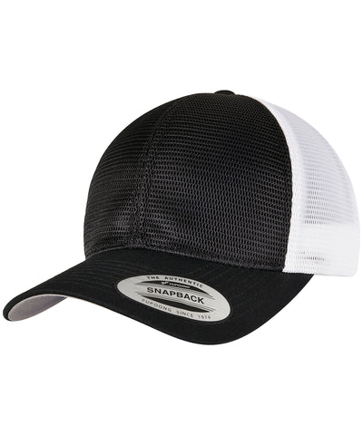 360 Omnimesh Two-Tone Cap (6360T) | Schwarz/Weiß