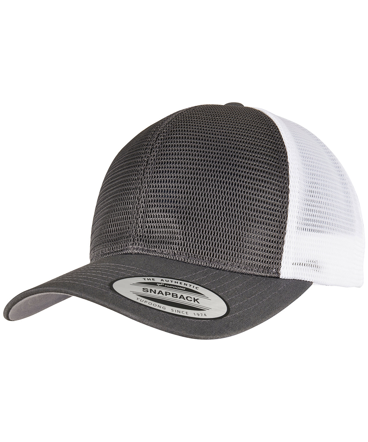 Gorra 360 omnimesh de dos tonos (6360T) | Gris/Blanco