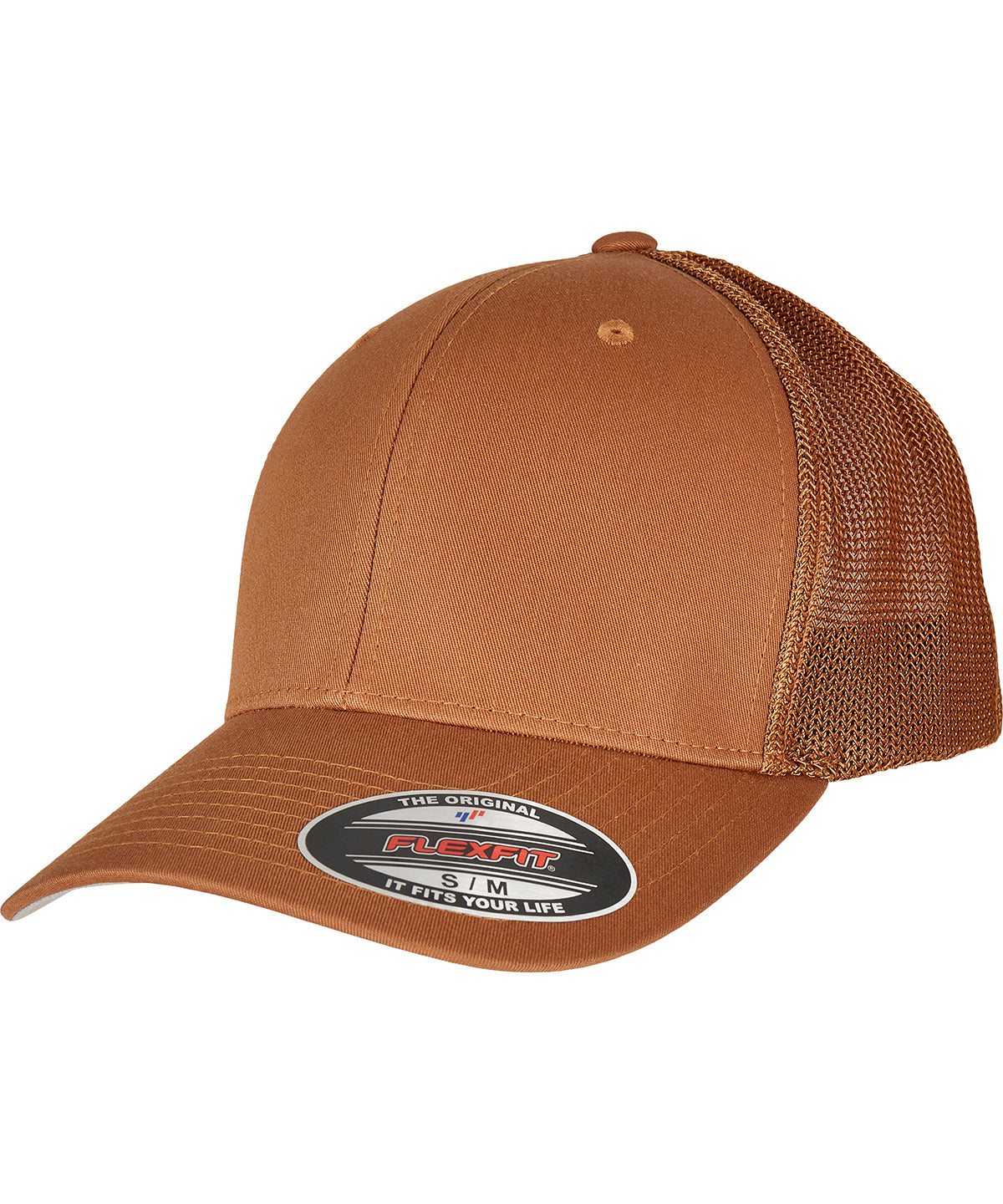 Flexfit gorra de camionero de malla | Canela