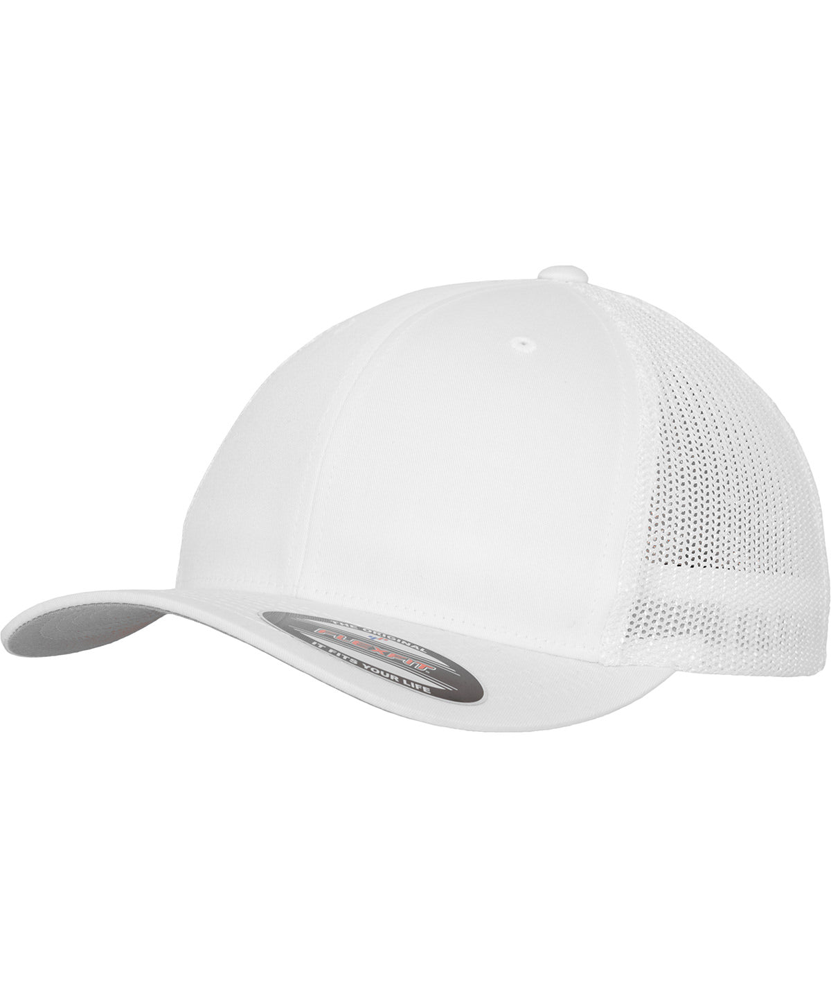 Flexfit gorra de camionero de malla | Blanco