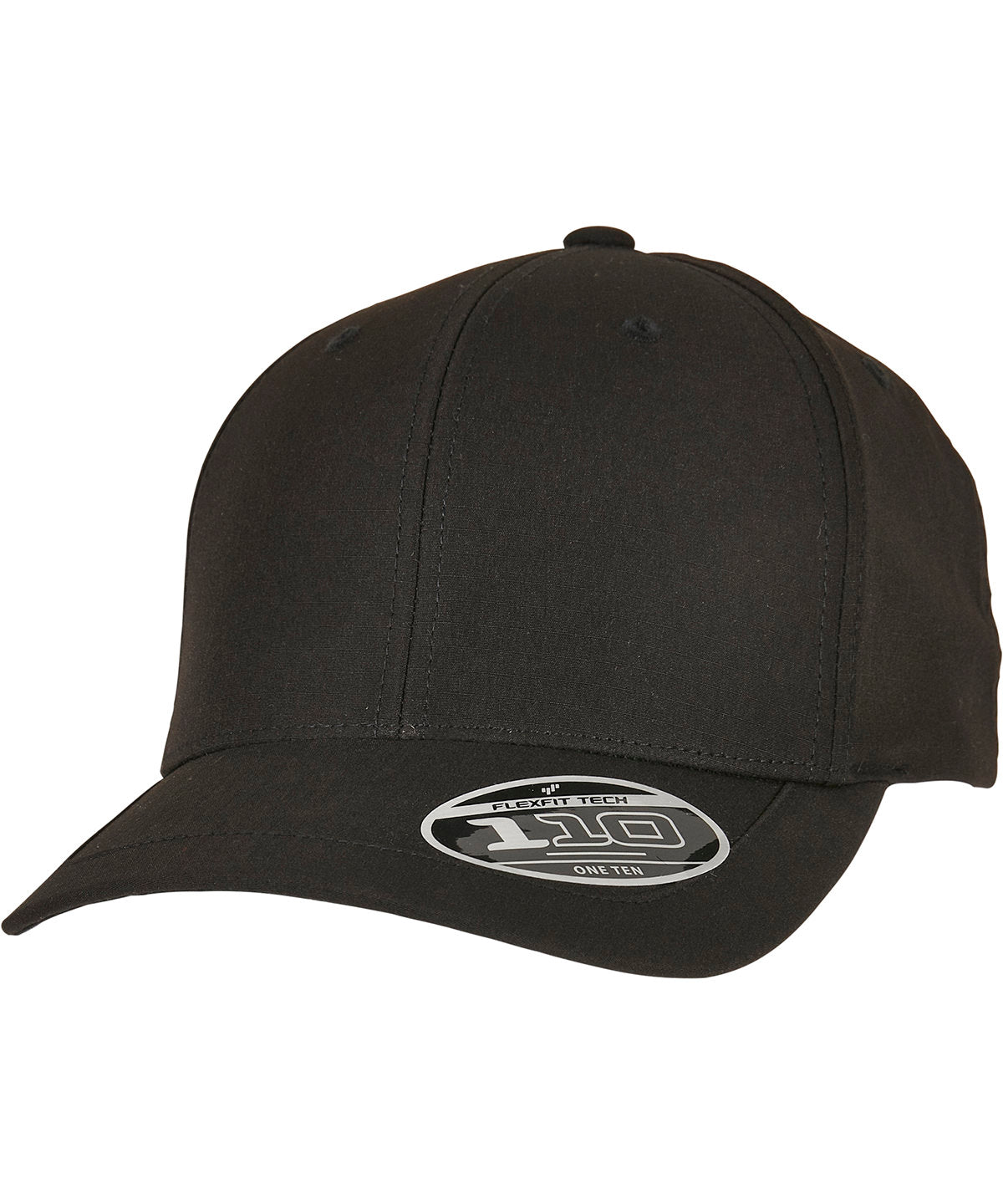 Flexfit Ripstop 110 (100RS) Snapback-Cap | Schwarz
