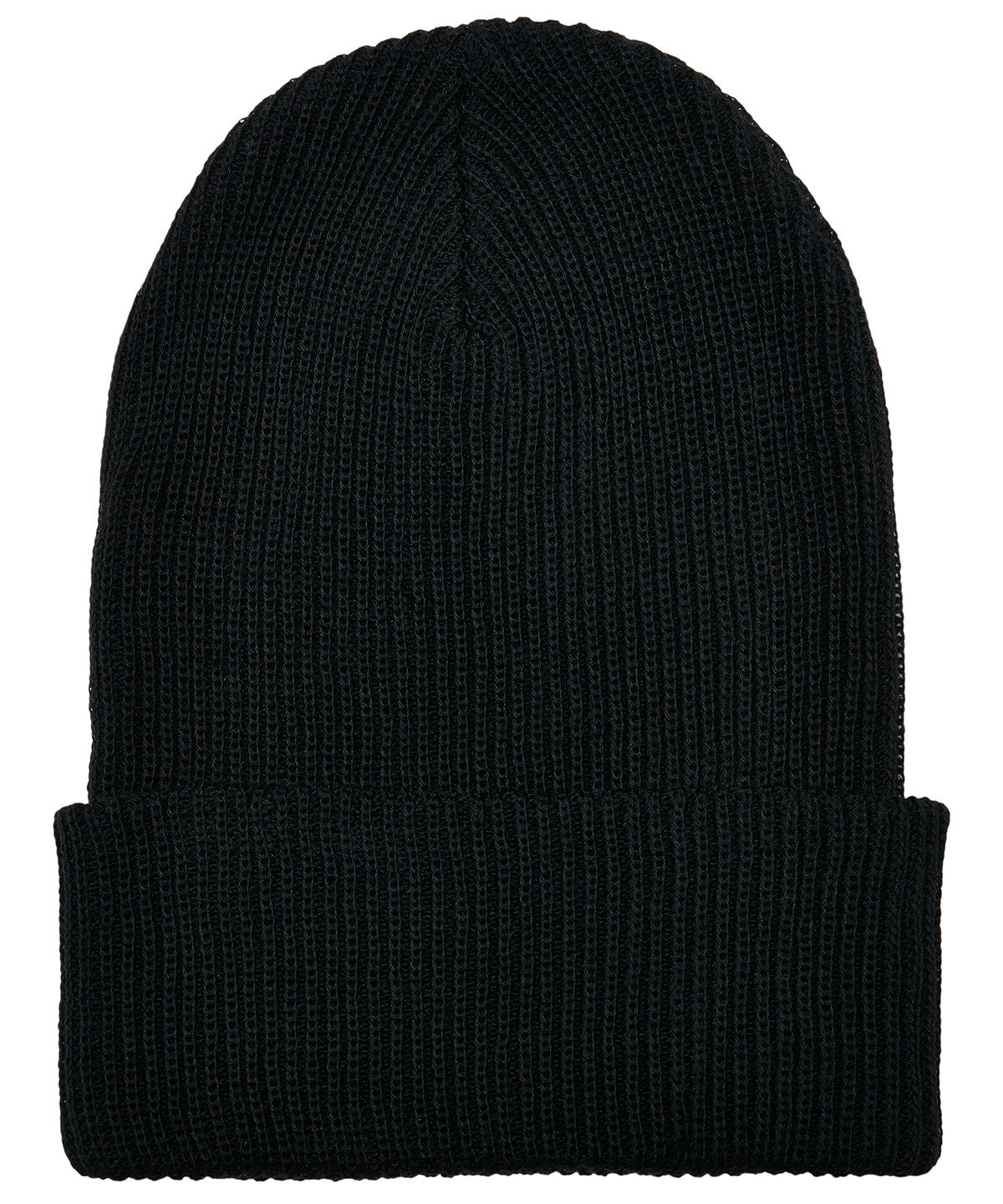 Gorro de punto acanalado con hilo reciclado (1504RY) | Negro