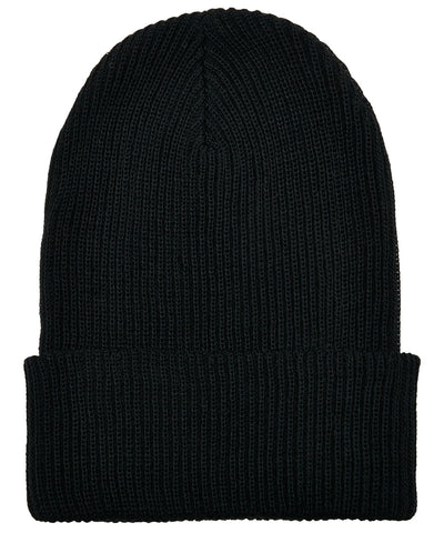 Gorro de punto acanalado con hilo reciclado (1504RY) | Negro