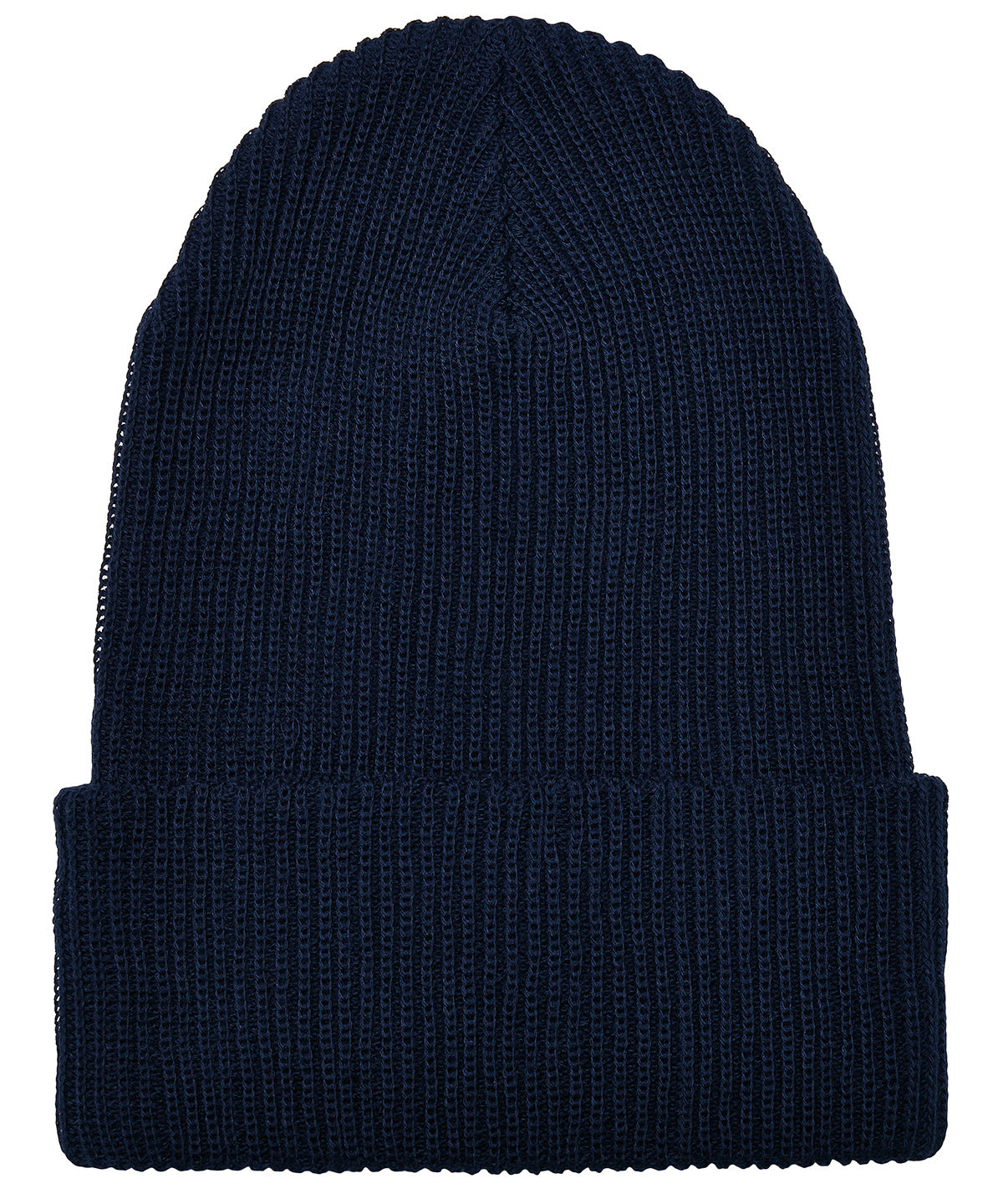 Gorro de punto acanalado con hilo reciclado (1504RY) | Azul Verdadero