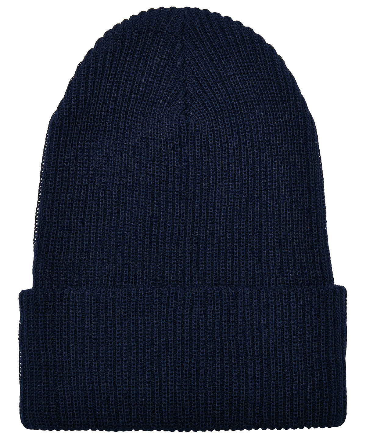 Gorro de punto acanalado con hilo reciclado (1504RY) | Azul Marino