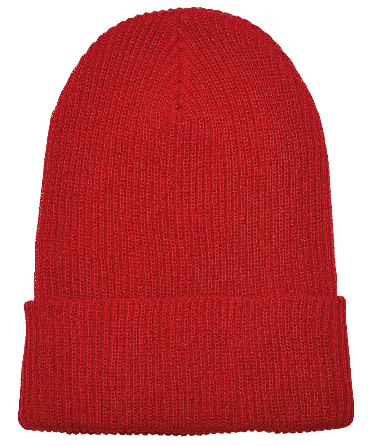 Gorro de punto acanalado con hilo reciclado (1504RY) | Rojo
