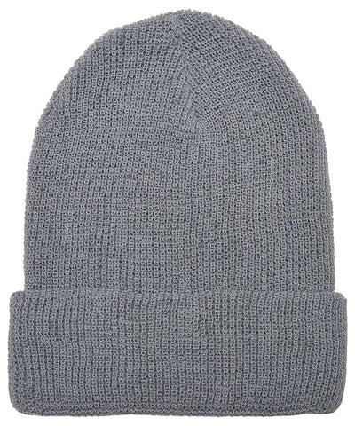 Gorro de punto de gofre con hilo reciclado (1505RY) | Gris