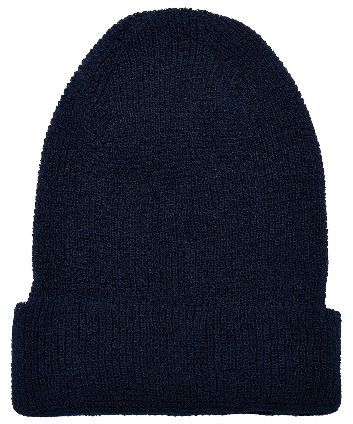 Gorro de punto de gofre con hilo reciclado (1505RY) | Azul Marino