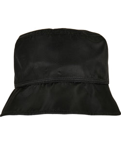 Sombrero de cubo de nailon sherpa (5003NH) | Negro/Blanco Roto