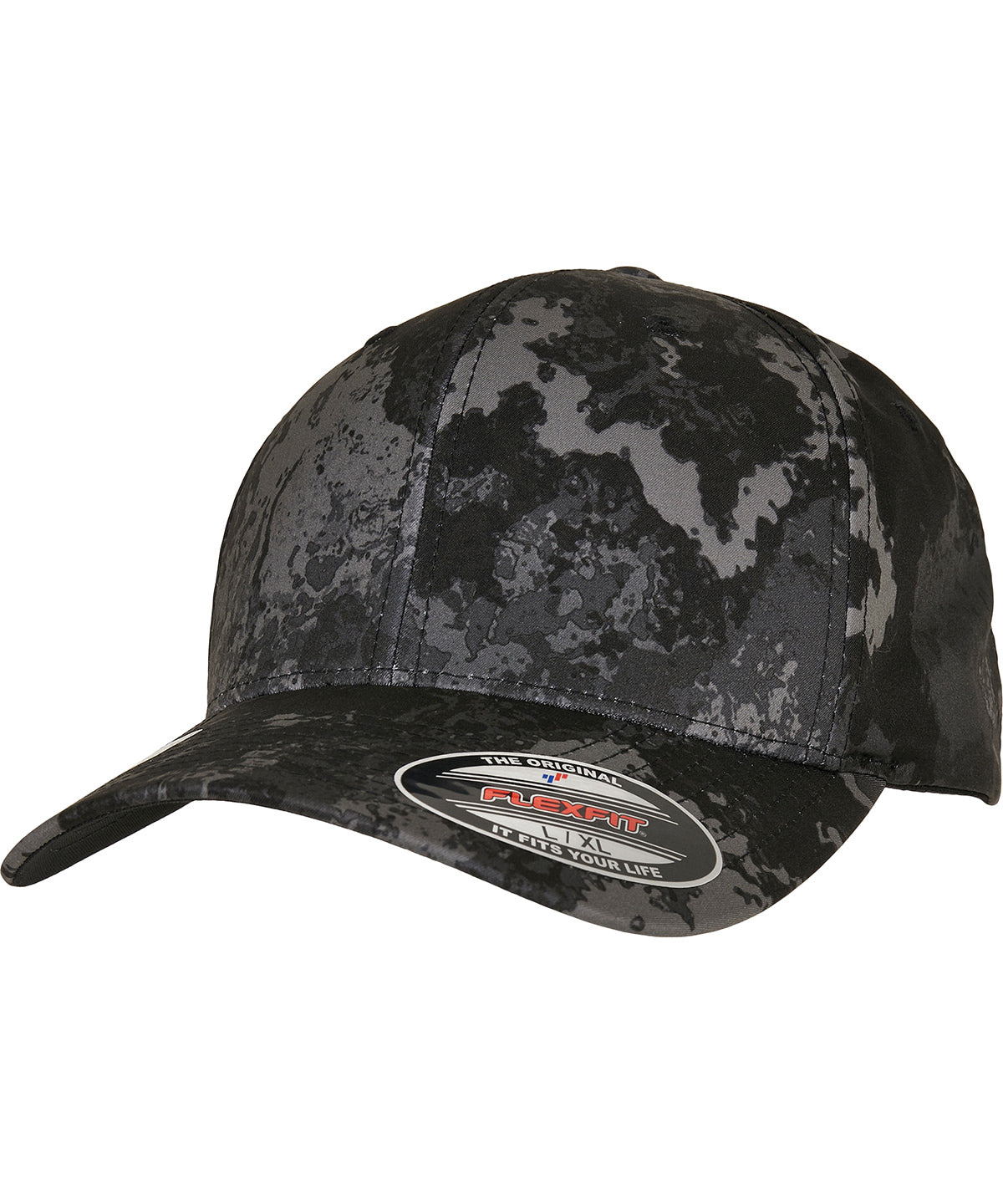 Flexfit Veil Camo Cap (6277VC) | Poseidon Schwarz