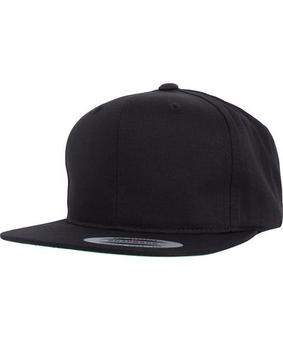 Gorra juvenil de estilo profesional con cierre de broche de sarga (6308) | Negro