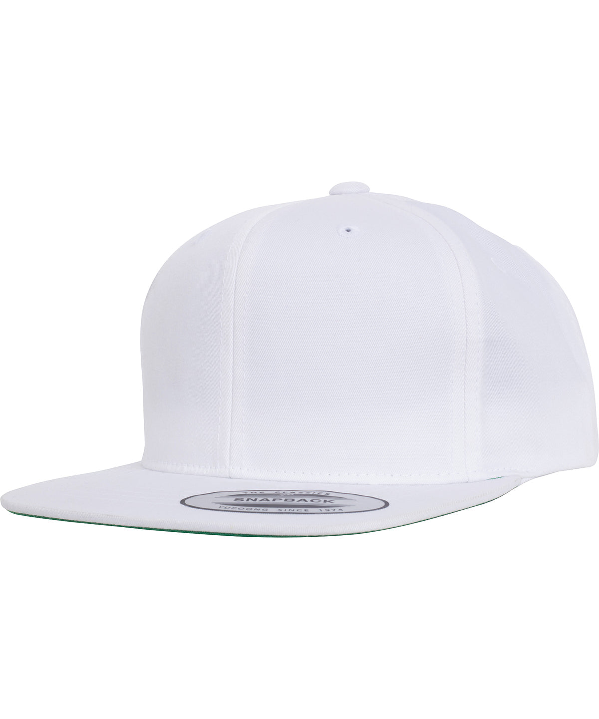 Youth Pro Style Cap mit Twill-Druckknopfverschluss (6308) | Weiß
