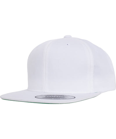 Gorra juvenil de estilo profesional con cierre de broche de sarga (6308) | Blanco