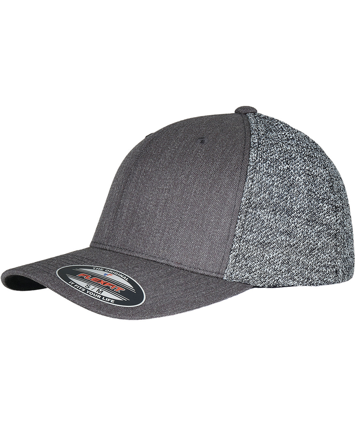Flexfit Trucker Melange Mesh Cap (6511MM) - Flexfit Trucker Melange Mesh Cap (6511MM) | Schwarz/Grau meliert - Dunkelgrau meliert