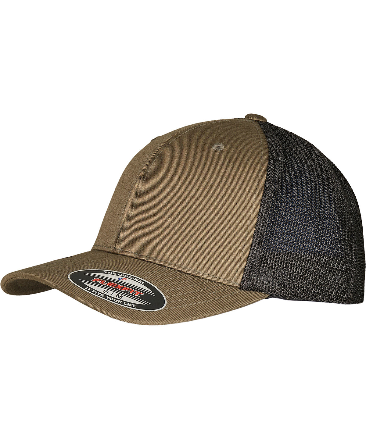 Flexfit trucker de malla reciclada (6511RM) | Verde/Negro