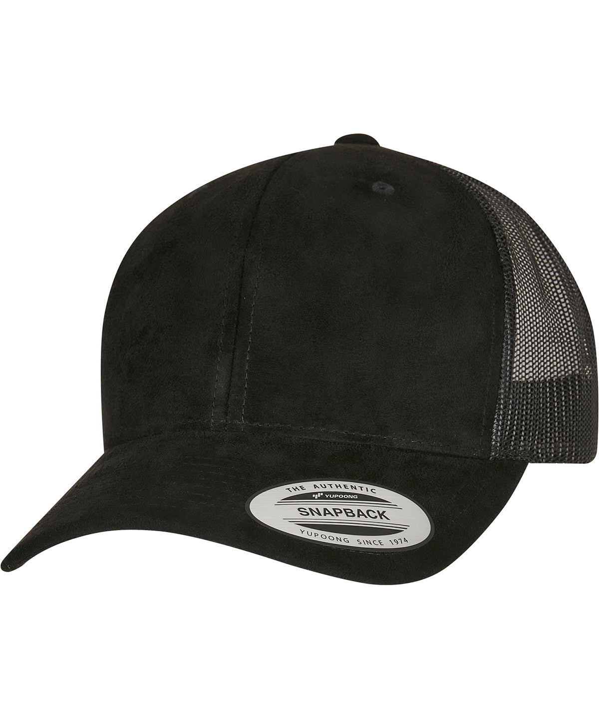 Trucker Cap aus Wildlederimitat (6606SU) | Schwarz