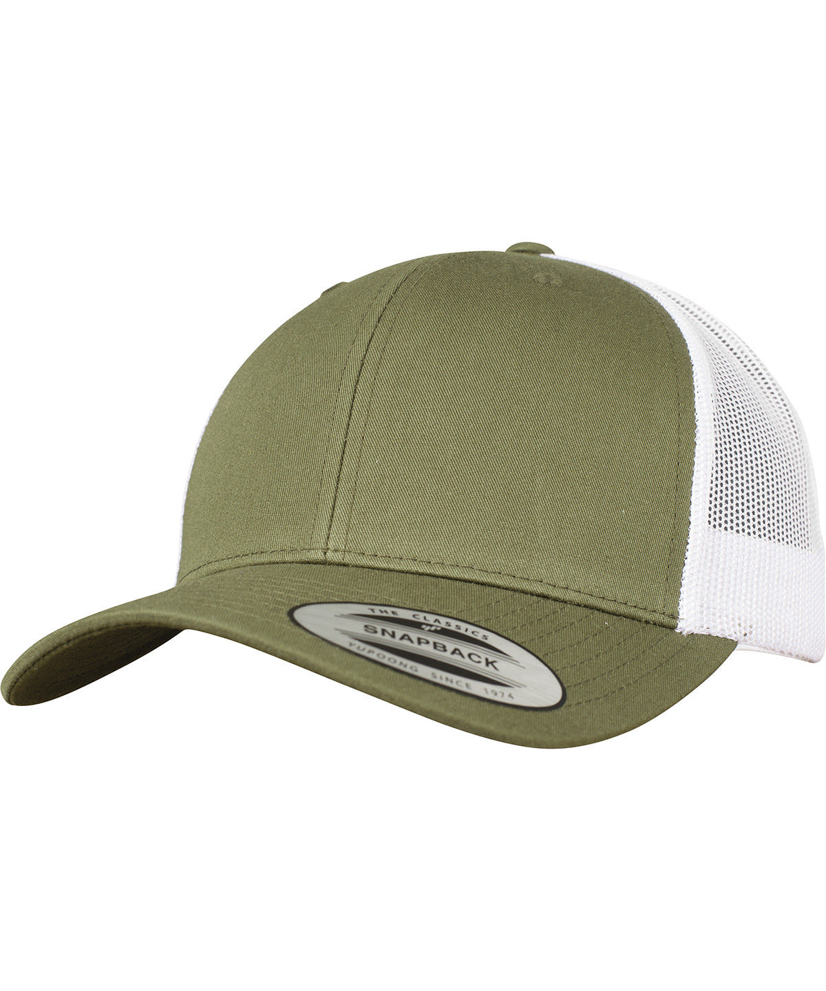 Gorra retro trucker de 2 tons (6606T) | Marrn/Blanco