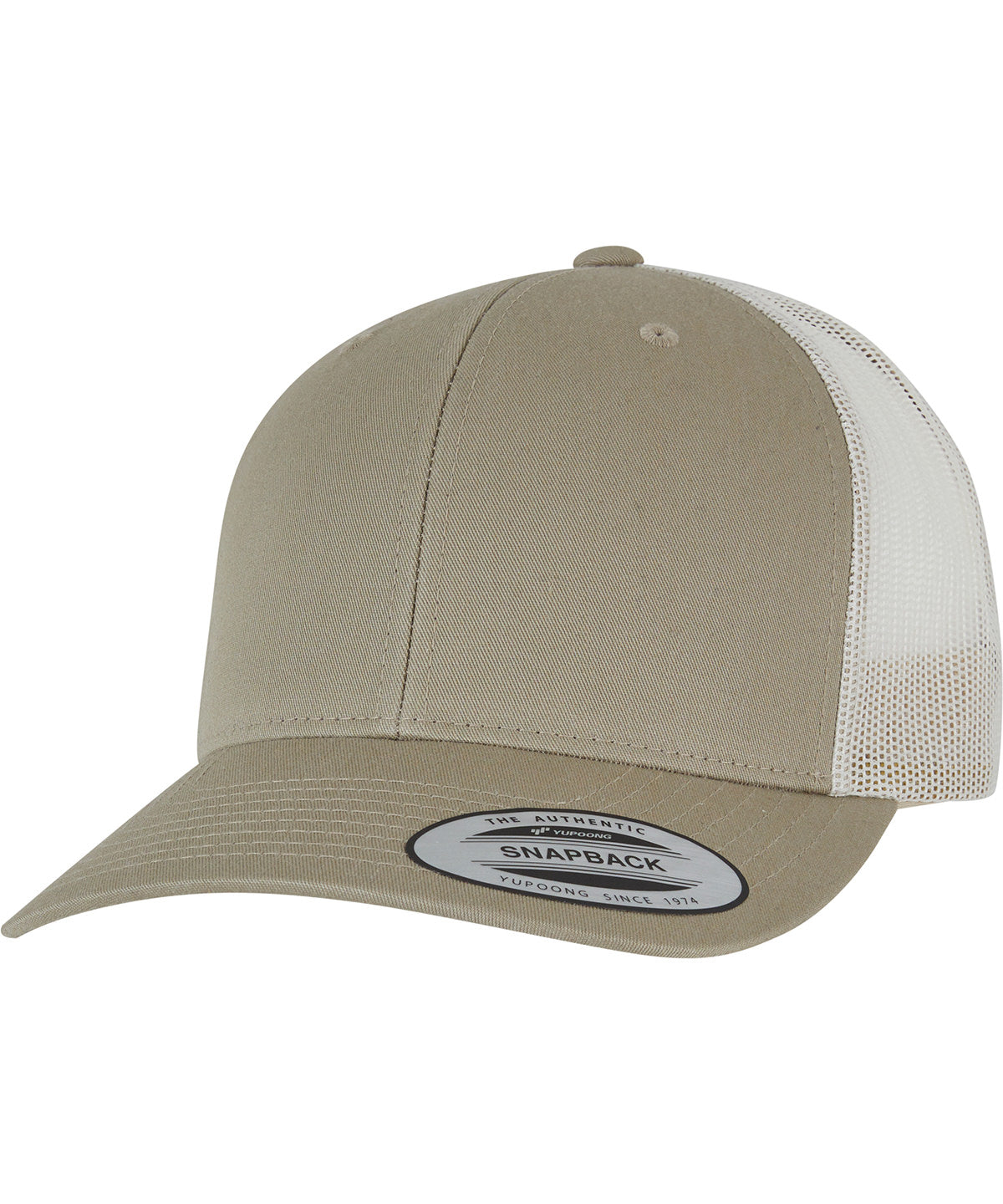 Gorra retro trucker de 2 tons (6606T) | Plido/Abedul beige