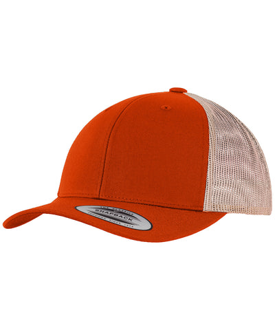 Casquette rétro bicolore (6606T) | Orange rustique/kaki