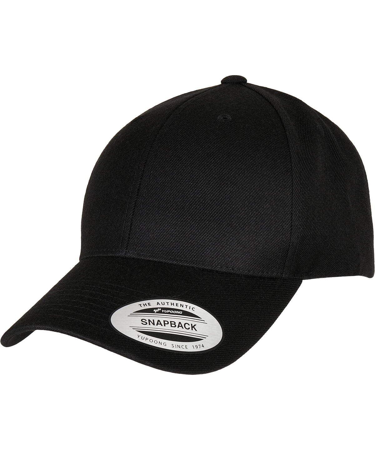 Gorra snapback premium con visera curva (6789M) | Negro