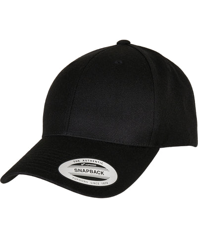Gorra snapback premium con visera curva (6789M) | Negro