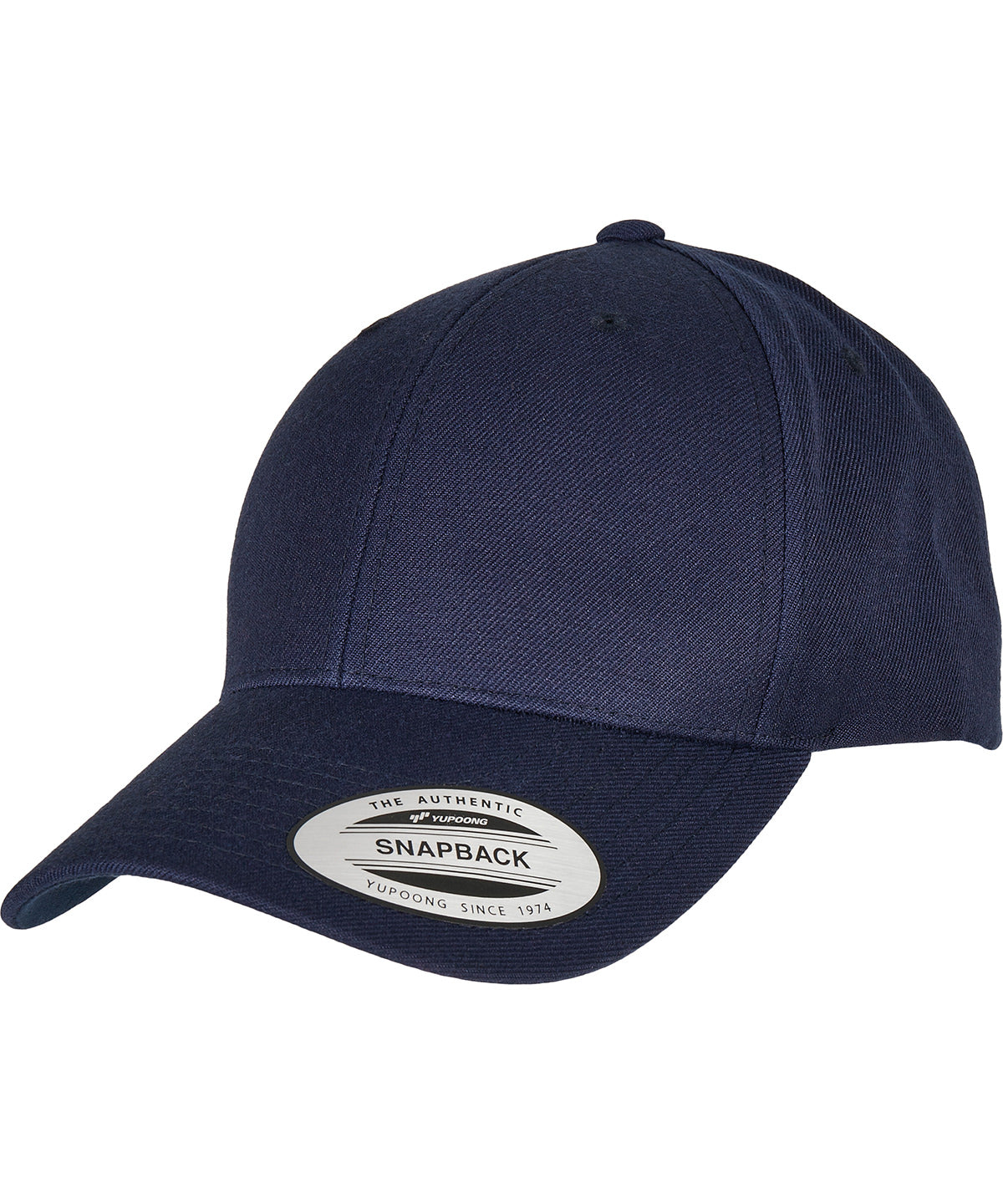Premium Snapback Cap mit gebogenem Schirm (6789M) | Marineblau